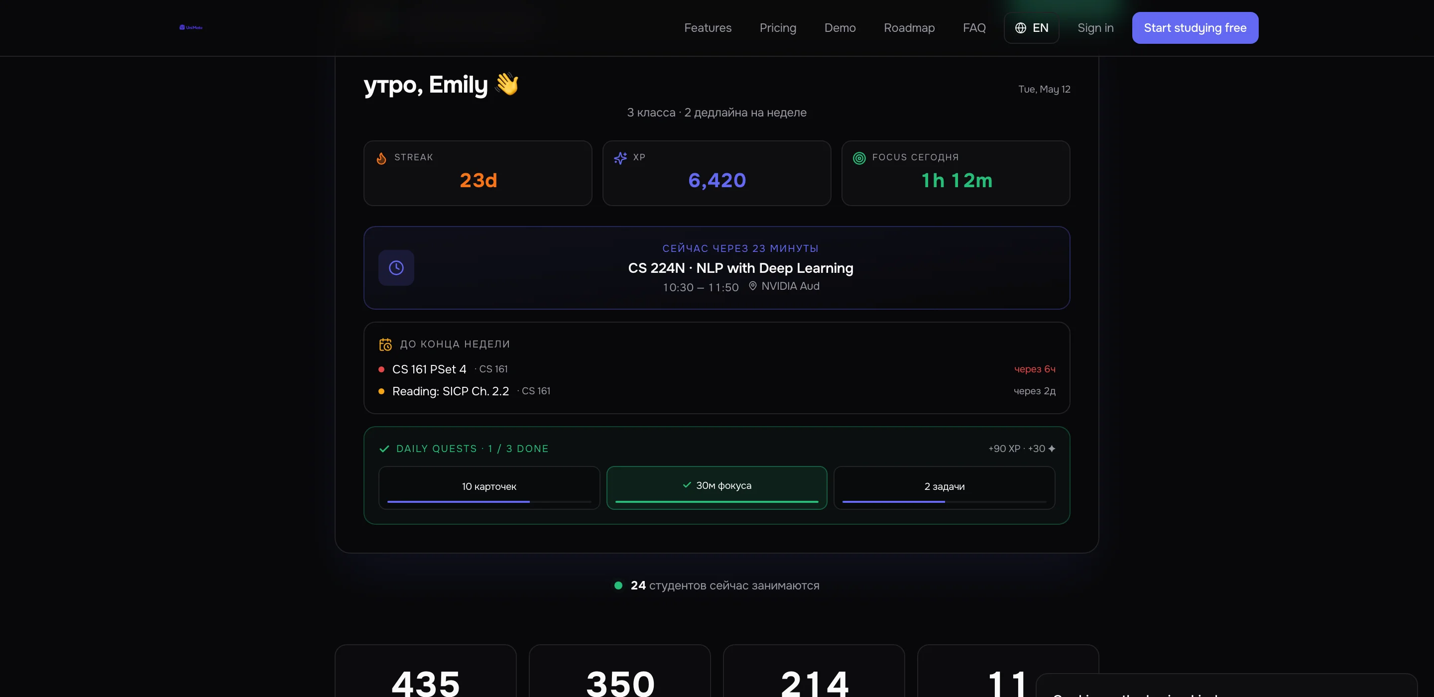 Dashboard preview